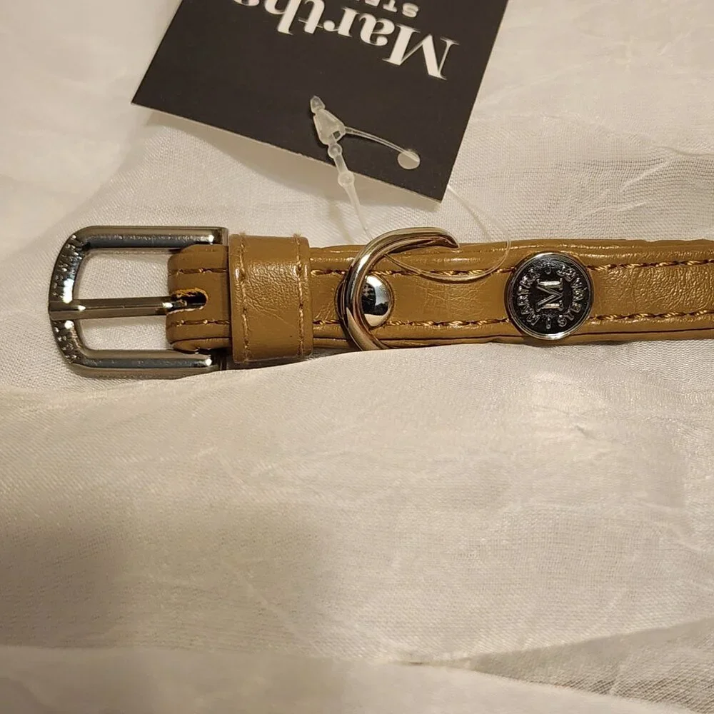 Leather Collar Dog / Cat - Size 12 - Martha Stewart